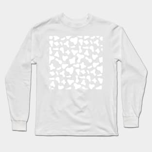 White Dairy Cow Print Pattern Long Sleeve T-Shirt